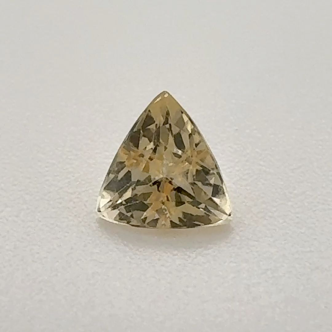 Trilliant Yellow Topaz 0.475ct loose gemstone