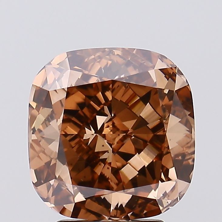Cushion Fancy Brown Lab-grown Diamond 4.01ct VS1 loose diamond