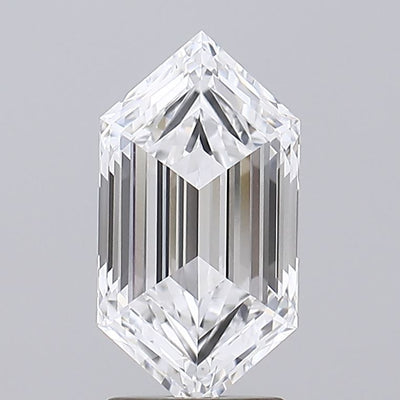 Hexagonal Lab-Grown Diamond 2.60ct D VVS1