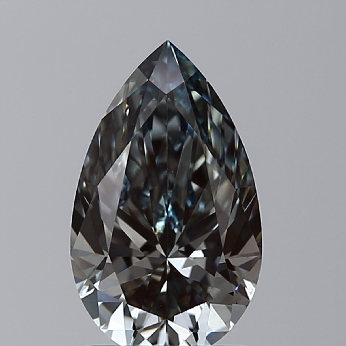Pear Fancy Greenish Blue Lab-grown Diamond 1.5ct VS1 loose diamond