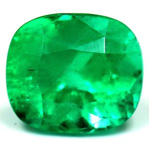 Cushion Green Emerald 2.2ct loose gemstone