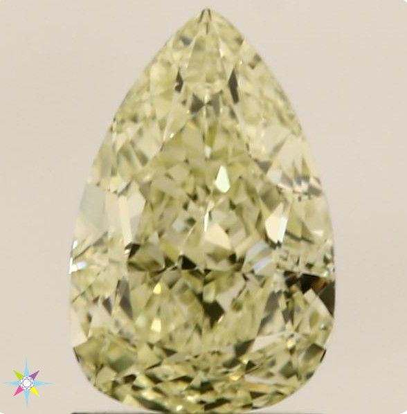 Pear Fancy Deep Yellow Natural Diamond 0.71ct VS2 loose diamond