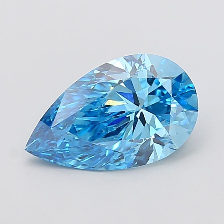 Pear Fancy Vivid Blue Lab-grown Diamond 2.52ct VS1 loose diamond