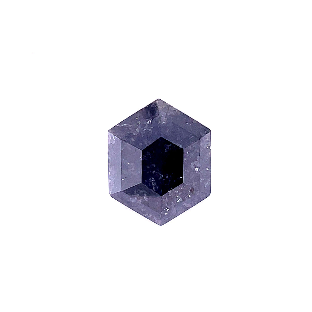 Hexagonal Salt And Pepper Natural Diamond 3.55ct loose diamond
