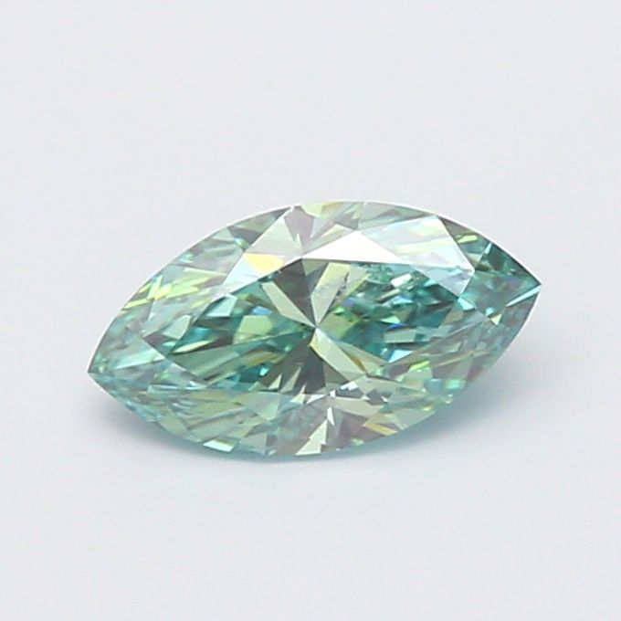 Marquise Fancy Vivid Green Lab-grown Diamond 1.5ct VS2 loose diamond