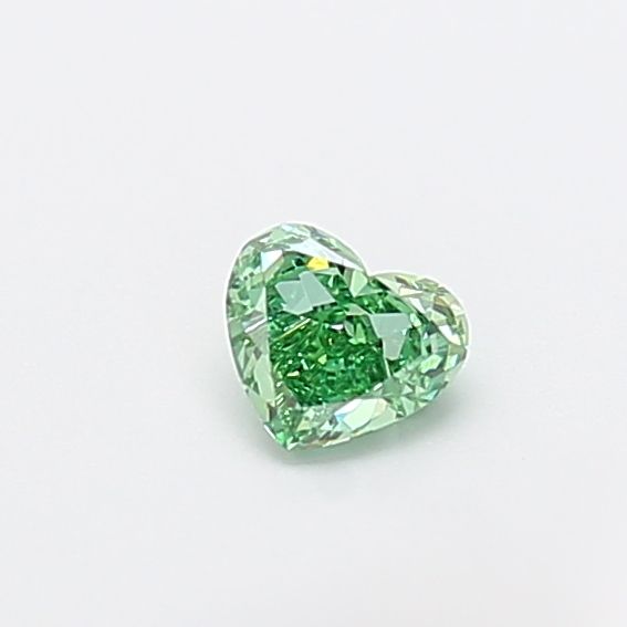 Heart Fancy Vivid Green Lab-grown Diamond 0.33ct VVS2 loose diamond