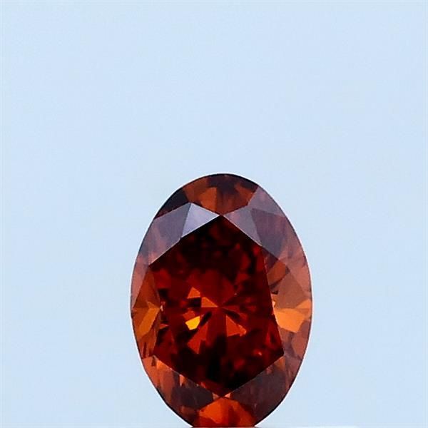 Oval Fancy Vivid Orange Lab-grown Diamond 0.3ct VS1 loose diamond