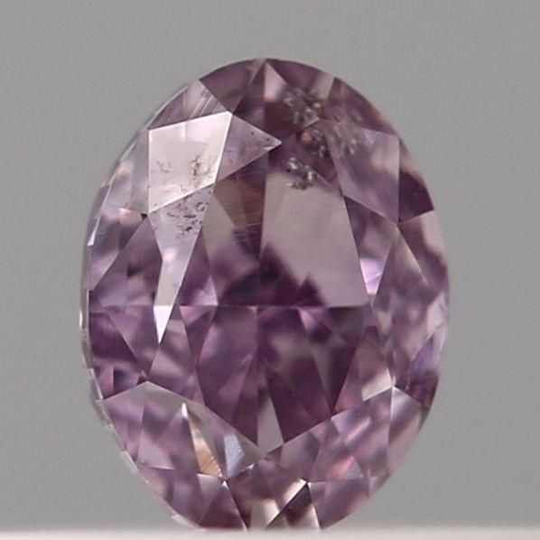 Oval Fancy Intense Pink Purple Natural Diamond 0.15ct SI2 loose diamond