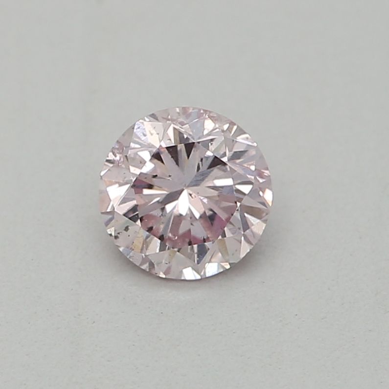 Round Fancy Light Pink Natural Diamond 0.2ct I1 loose diamond