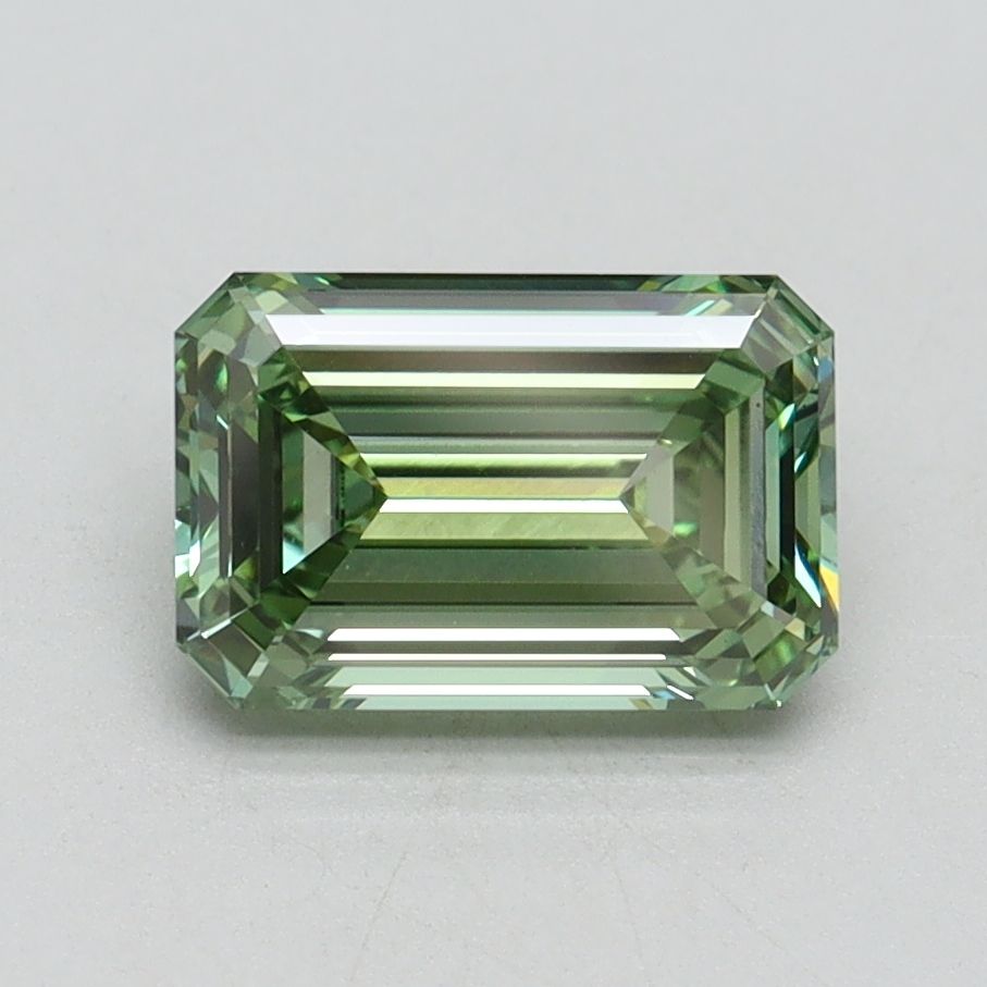 Emerald Fancy Intense Green Lab-grown Diamond 1.52ct VS1 loose diamond
