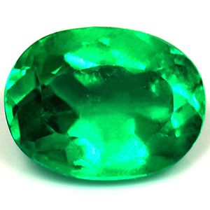 Oval Green Emerald 0.84ct loose gemstone