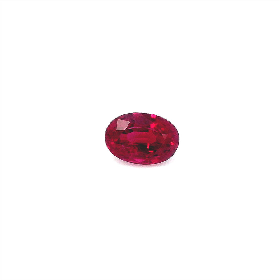 Oval Red Ruby 0.77ct loose gemstone