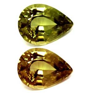 Pear Green Alexandrite 0.78ct loose gemstone