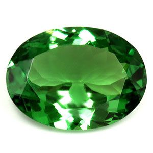 Oval Green Garnet 0.99ct loose gemstone