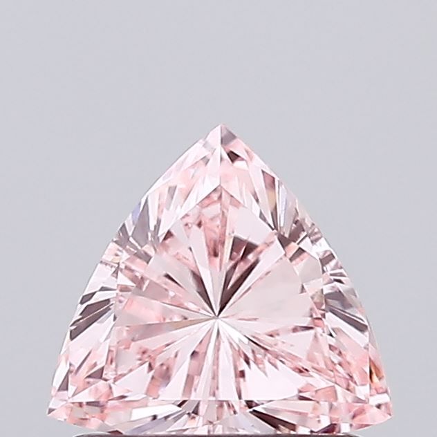 Triangular Fancy Vivid Pink Lab-grown Diamond 0.68ct VS1 loose diamond