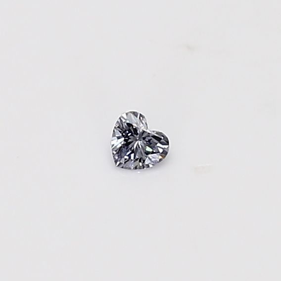 Heart Fancy Light Gray Natural Diamond 0.04ct loose diamond