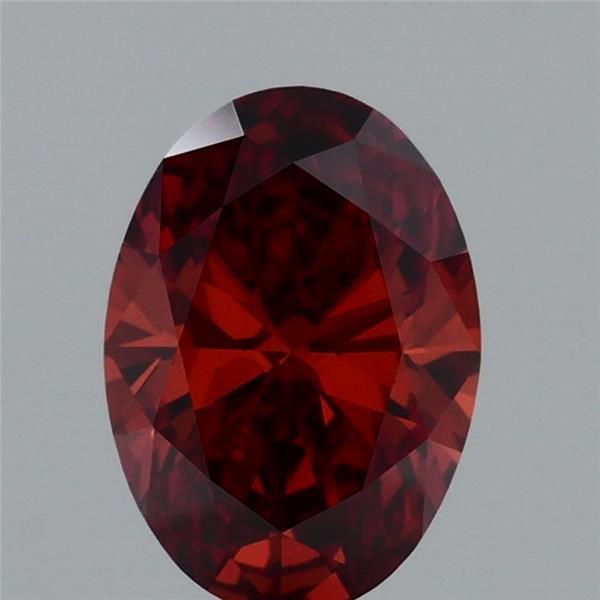 Oval Fancy Deep Orange Lab-grown Diamond 0.99ct VVS2 loose diamond