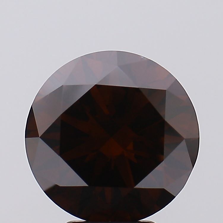 Round Fancy Deep Orange Lab-grown Diamond 5.22ct VS2 loose diamond