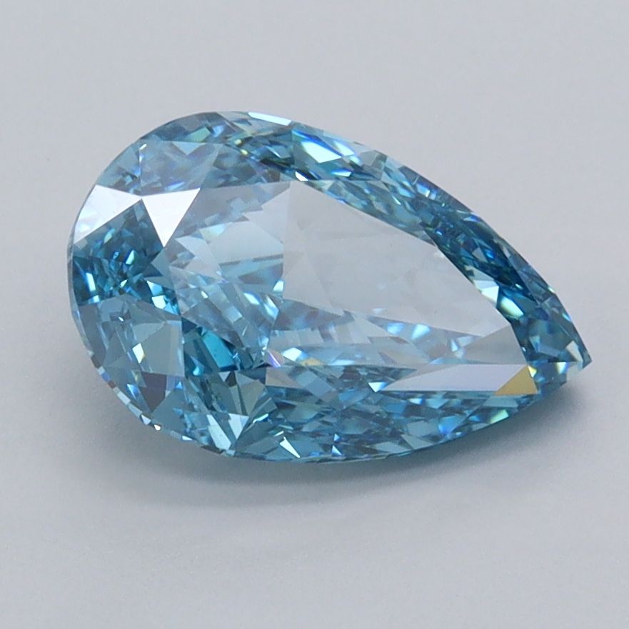 Pear Fancy Vivid Blue Lab-grown Diamond 2.01ct VVS2 loose diamond