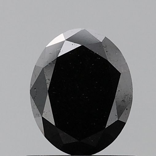 Oval Black Natural Diamond 1ct VVS1 loose diamond