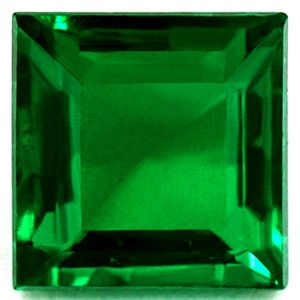 Square Green Emerald 1ct loose gemstone