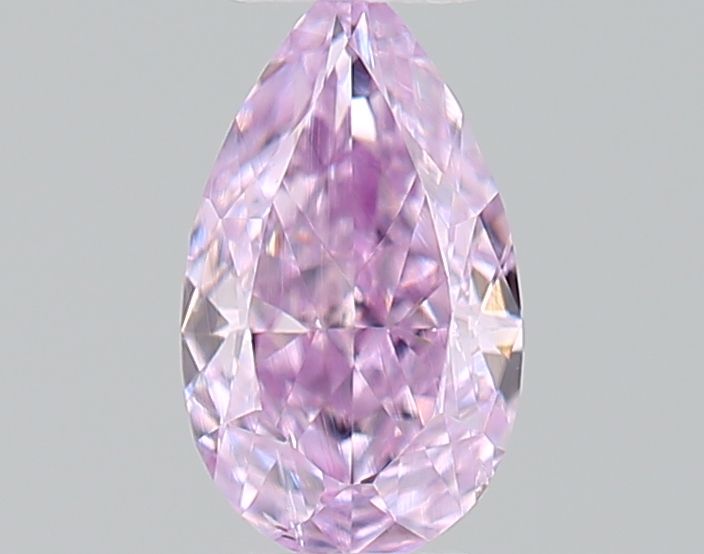 Pear Fancy Pink Purple Natural Diamond 0.13ct loose diamond