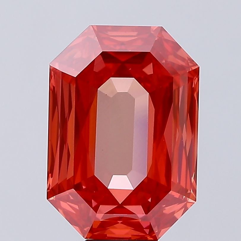 Emerald Fancy Vivid Red Lab-grown Diamond 10.09ct VS1 loose diamond