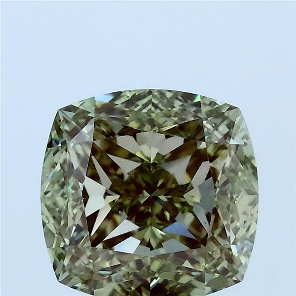 Cushion Fancy Intense Green Lab-grown Diamond 3.04ct VS1 loose diamond