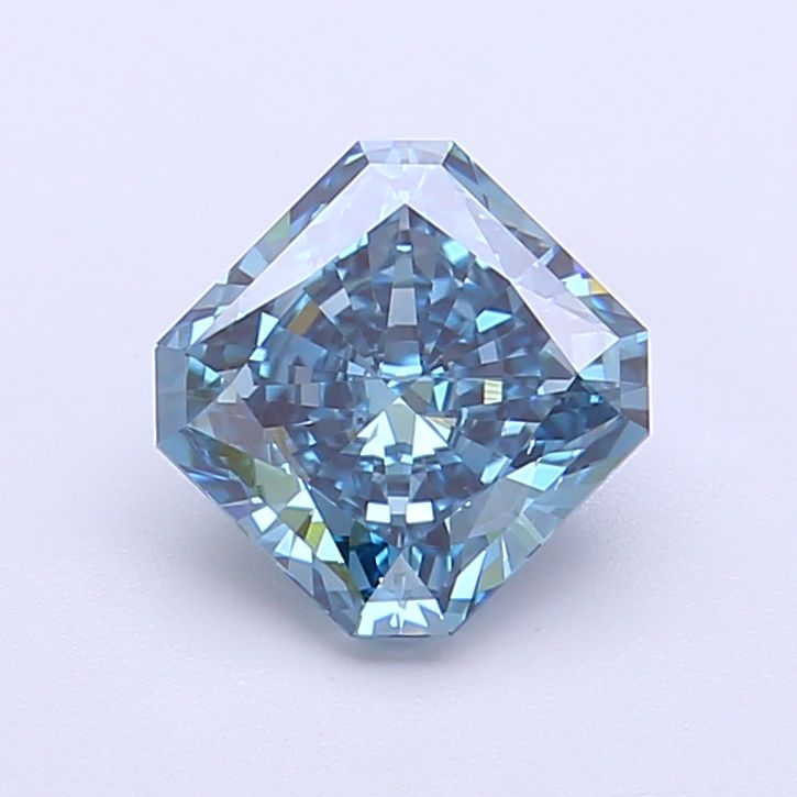 Square Radiant Fancy Vivid Blue Lab-grown Diamond 1.51ct VS2 loose diamond