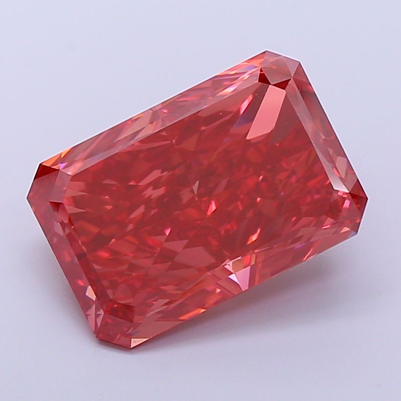 Radiant Fancy Vivid Red Lab-grown Diamond 11.21ct VS1 loose diamond