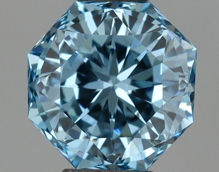 Octagonal Fancy Vivid Blue Lab-grown Diamond 0.96ct VS1 loose diamond