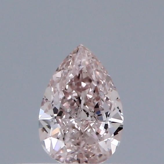 Pear Fancy Light Orangey Pink Natural Diamond 0.3ct VS2 loose diamond