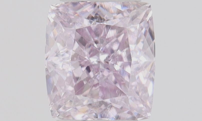 Cushion Fancy Pink Purple Natural Diamond 0.15ct VS2 loose diamond