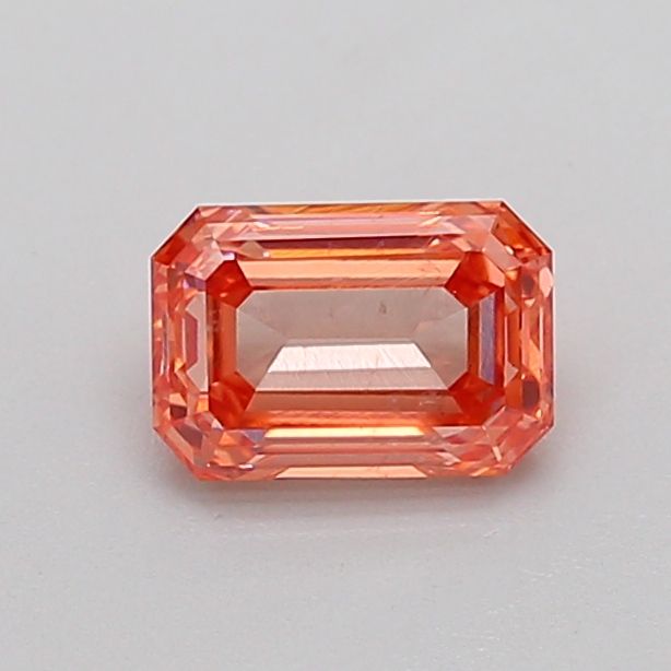 Emerald Fancy Intense Pinkish Orange Lab-grown Diamond 0.7ct SI2 loose diamond