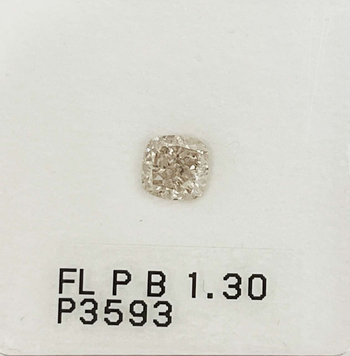 Cushion Fancy Light Pink Brown Natural Diamond 1.3ct loose diamond
