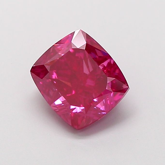 Cushion Fancy Vivid Pink Lab-grown Diamond 2.01ct VVS2 loose diamond