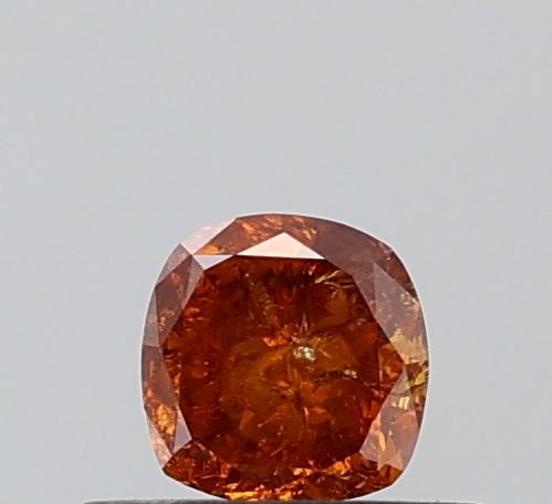Cushion Fancy Orange Natural Diamond 0.37ct I1 loose diamond
