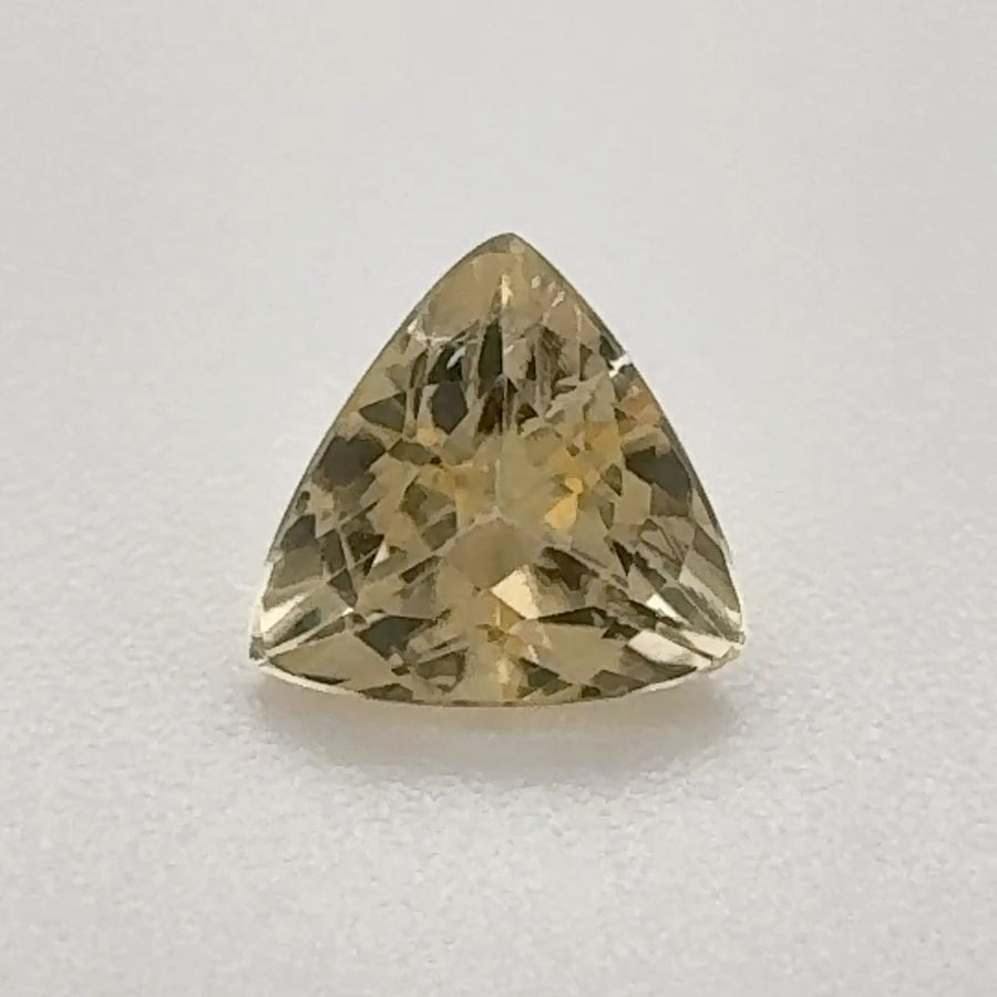 Trilliant Yellow Topaz 0.825ct loose gemstone