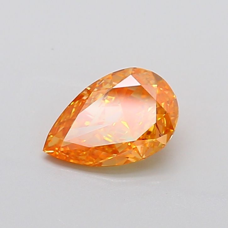 Pear Fancy Vivid Yellow Orange Lab-grown Diamond 1.82ct VVS2 loose diamond