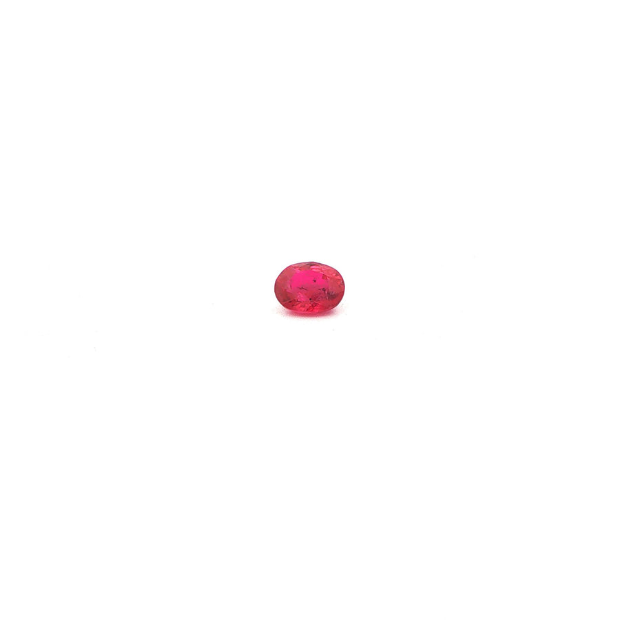 Oval Red Ruby 0.5ct loose gemstone