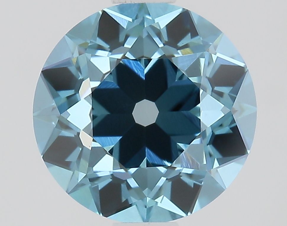 European Cut Fancy Vivid Blue Lab-grown Diamond 1.32ct VS1 loose diamond