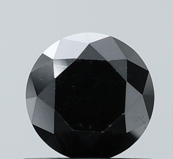 Round Black Natural Diamond 0.95ct VS2 loose diamond