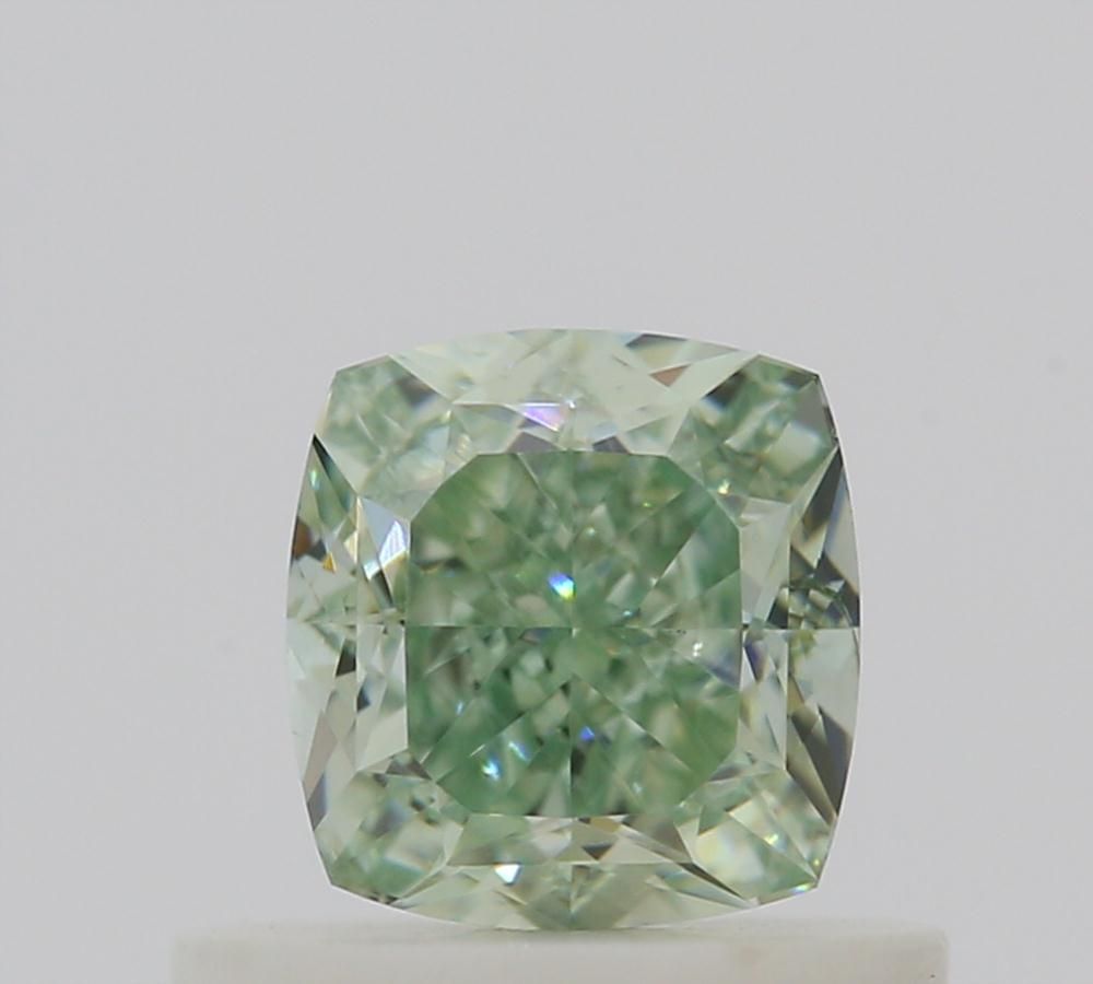 Cushion Fancy Intense Green Natural Diamond 0.6ct SI2 loose diamond