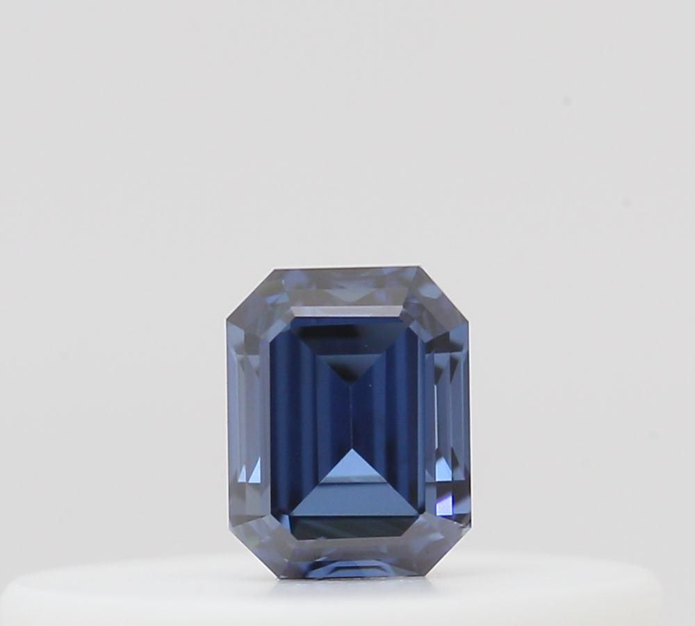 Emerald Fancy Deep Blue Natural Diamond 0.1ct loose diamond