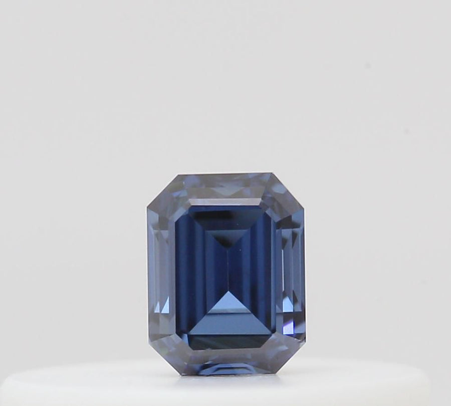 Emerald Fancy Deep Blue Natural Diamond 0.1ct loose diamond
