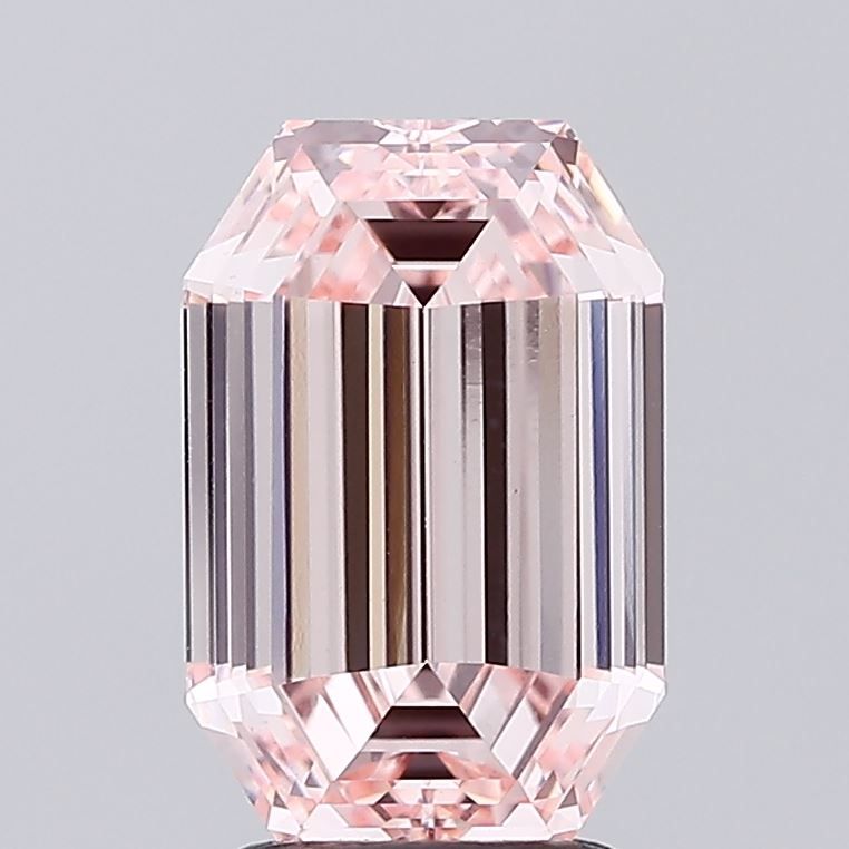 Octagonal Fancy Intense Pink Lab-grown Diamond 3.02ct VVS2 loose diamond