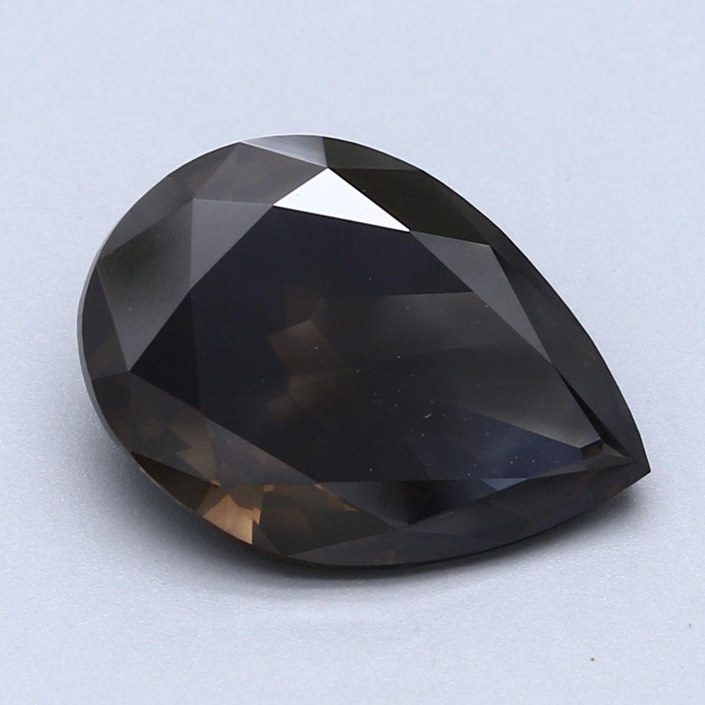 Pear Fancy Dark Gray Natural Diamond 4.94ct loose diamond