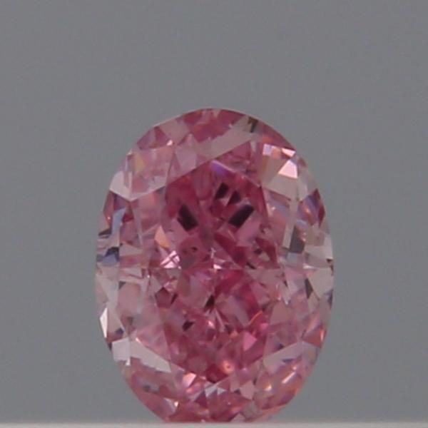 Oval Fancy Intense Purplish Pink Natural Diamond 0.09ct loose diamond