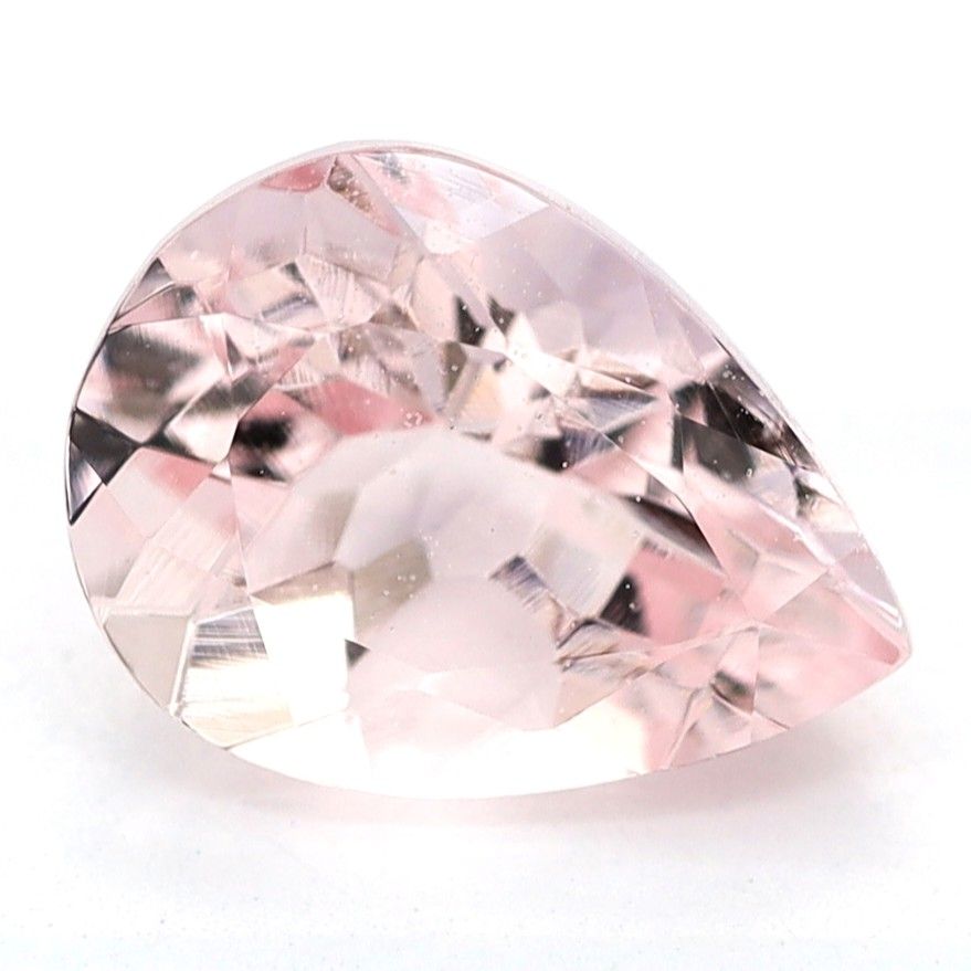 Pear Pink Morganite 1.09ct loose gemstone