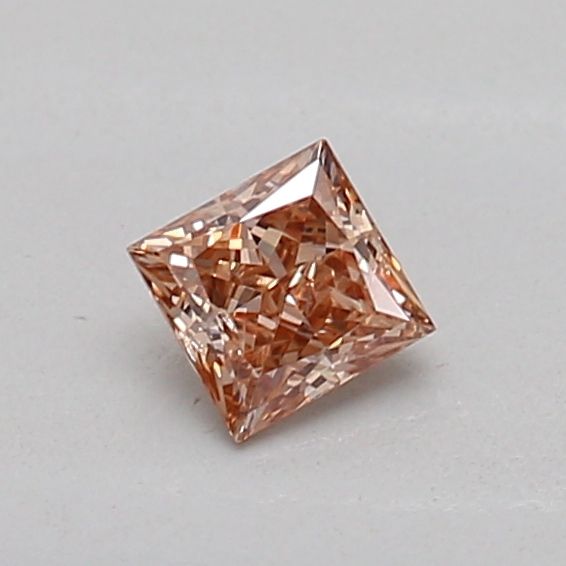 Princess Fancy Light Brown Lab-grown Diamond 0.16ct SI2 loose diamond